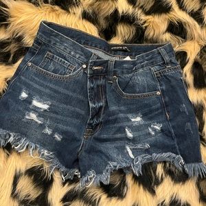 Dark Blue Jean Shorts